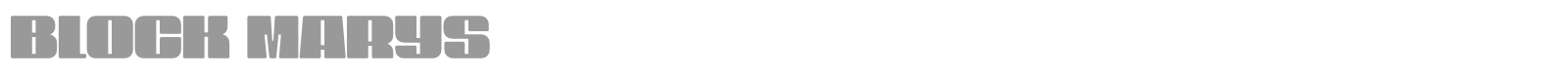 Block Marys font preview